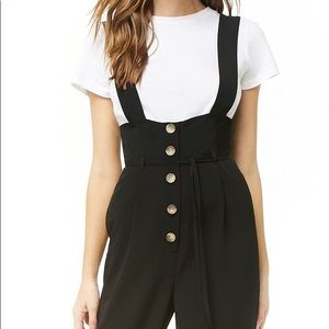 [SOLD] Forever 21 - Black pinafore Jumpsuit